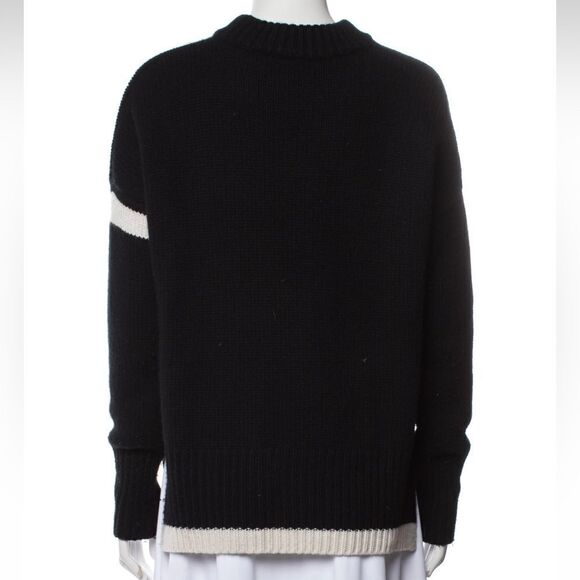 La Ligne Varsity Sweater black 100% cashmere XS - Picture 8 of 9